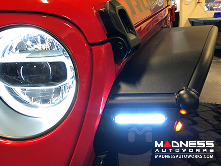 Jeep Wrangler JL Overland Tube Fenders by Metalcloak Front Raw Metal MADNESS Autoworks